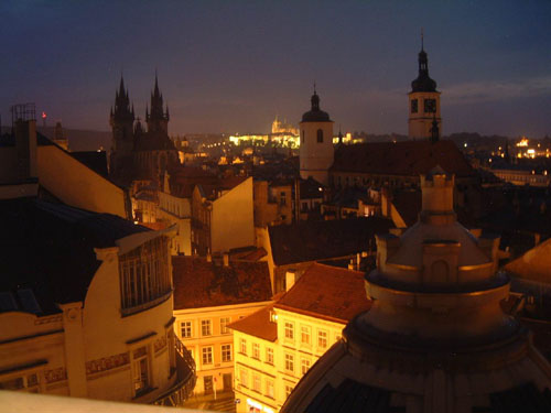 Conductors apartment - view of Prague Castle and Old Town